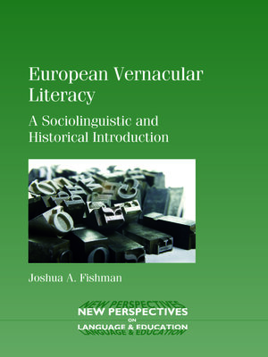 cover image of European Vernacular Literacy